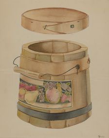 Wooden Jam Pail, c. 1936. Creator: Anthony Zuccarello