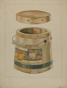 Wooden Pail, c. 1936. Creator: Anthony Zuccarello