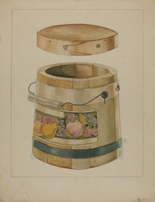 Wooden Pail, c. 1936. Creator: Anthony Zuccarello