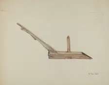 Wooden Plow, c. 1938. Creator: Vera Van Voris
