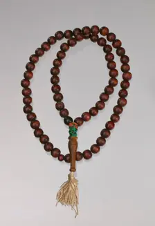 Wooden prayer beads owned by Suliaman El-Hadi, late 20th century. Creator: Unknown