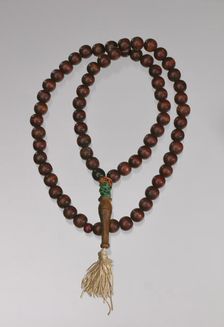 Wooden prayer beads owned by Suliaman El-Hadi, late 20th century. Creator: Unknown