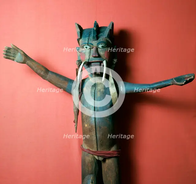 Wooden protective figure from the Nicobar Islands. Artist: Unknown