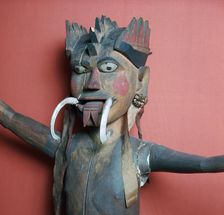 Wooden protective figure from the Nicobar islands
