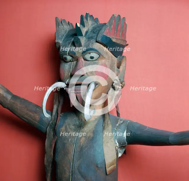Wooden protective figure from the Nicobar islands. Artist: Unknown