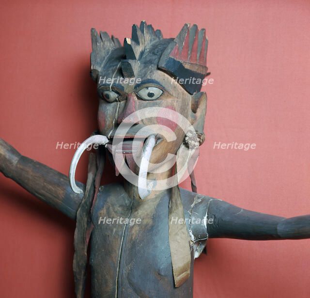 Wooden protective figure from the Nicobar islands. Artist: Unknown
