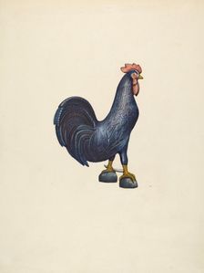 Wooden Rooster, 1935/1942. Creator: John Davis