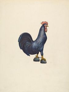 Wooden Rooster, 1935/1942. Creator: John Davis