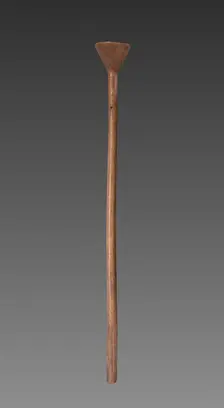 Wooden Staff or Support, Middle Kingdom, Dynasty 11-12, 2040-1914 BC. Creator: Unknown