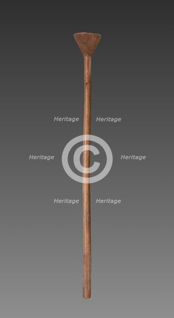 Wooden Staff or Support, Middle Kingdom, Dynasty 11-12, 2040-1914 BC. Creator: Unknown.