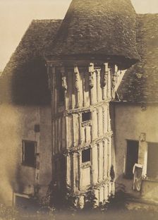 Wooden Staircase at Chartres, 1852. Creator: Henri Le Secq