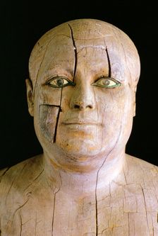 Wooden statue of Ka-Aper, Cairo Museum, Egypt. Creator: Tony Evans