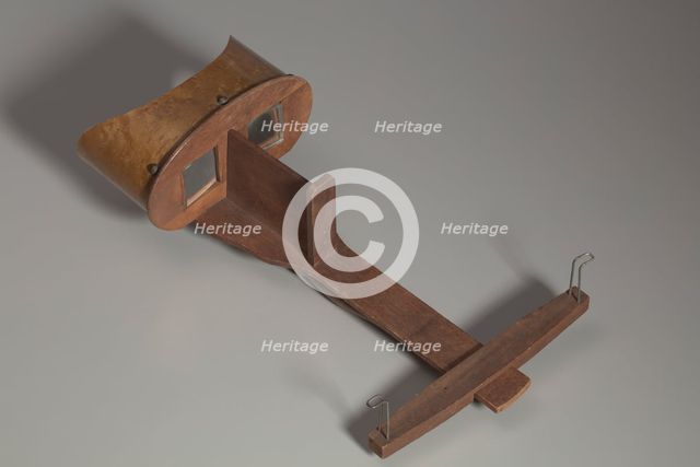 Wooden stereoscope, 1890s. Creator: Unknown.