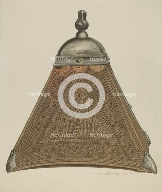 Wooden Stirrup, 1935/1942. Creator: Rose Campbell-Gerke.