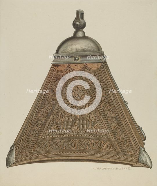 Wooden Stirrup, 1935/1942. Creator: Rose Campbell-Gerke.