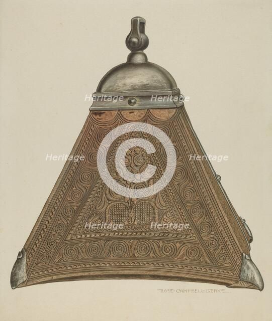 Wooden Stirrup, 1935/1942. Creator: Rose Campbell-Gerke.