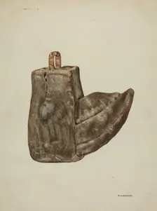 Wooden Stirrup, c. 1938. Creator: Florence Hastings