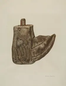Wooden Stirrup, c. 1941. Creator: Juanita Donahoo