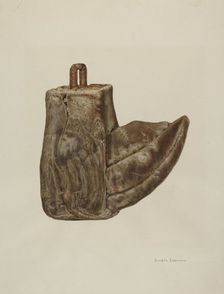 Wooden Stirrup, c. 1941. Creator: Juanita Donahoo