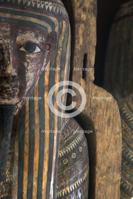 Wooden sarcophagus of Pa-Kush, priest of Amun? Artist: Unknown