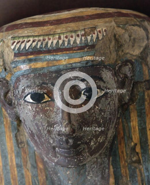 Wooden sarcophagus of Pa-Kush, priest of Amun? Artist: Unknown