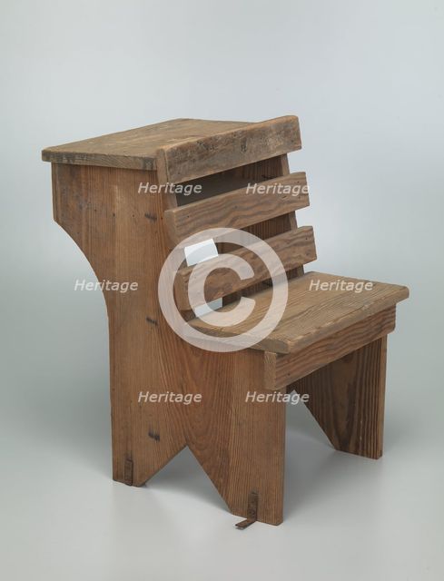 Wooden school desk from Bethel Evangelical Lutheran Church and School, 1925-1963. Creator: Unknown.