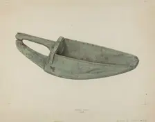 Wooden Scoop, 1938. Creator: Eugene Bartz