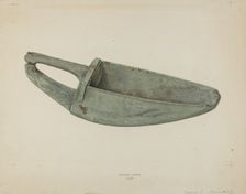 Wooden Scoop, 1938. Creator: Eugene Bartz
