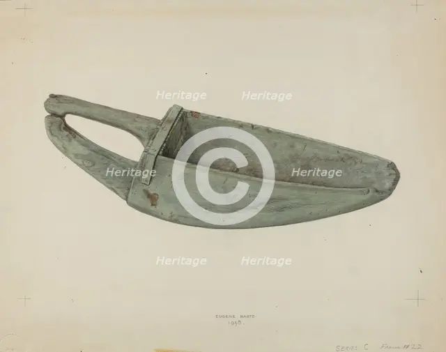 Wooden Scoop, 1938. Creator: Eugene Bartz.