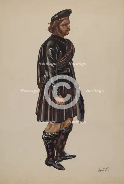Wooden Scotchman, c. 1937. Creator: Florian Rokita.