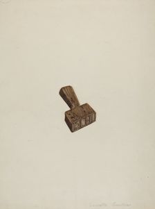 Wooden Seal, c. 1941. Creator: Laurette Gauthier