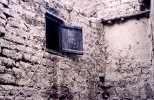Wooden shutter, Ladakh, India, 1988. Creator: Amanda Waite