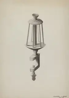 Wooden Silk Winder, c. 1936. Creator: Edward L Loper