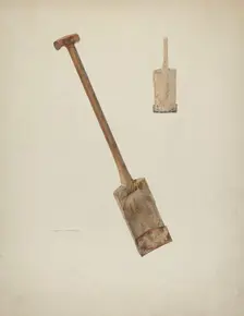 Wooden Spade, 1938. Creator: Archie Thompson