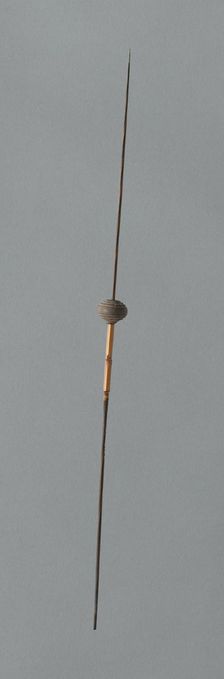 Wooden Spindles with Ceramic Whorls, Peru, 1000/1476. Creator: Unknown