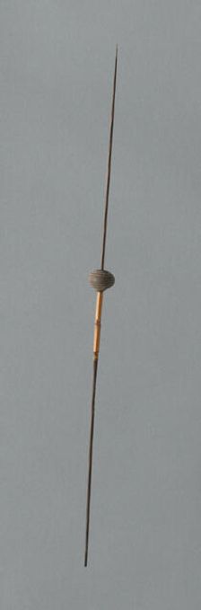 Wooden Spindles with Ceramic Whorls, Peru, 1000/1476. Creator: Unknown