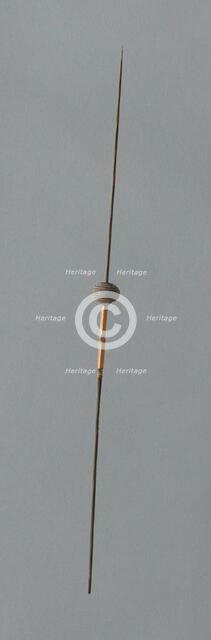 Wooden Spindles with Ceramic Whorls, Peru, 1000/1476. Creator: Unknown.