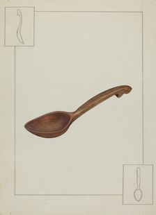 Wooden Spoon, 1935/1942. Creator: Unknown