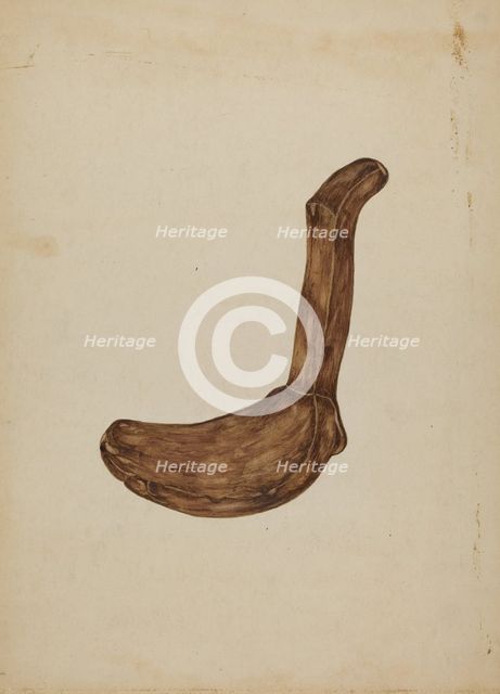 Wooden Spoon, 1935/1942. Creator: Unknown.