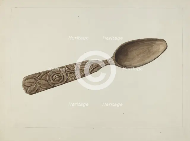 Wooden Spoon, c. 1938. Creator: Henry Rasmusen.