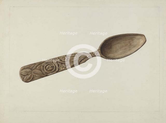 Wooden Spoon, c. 1938. Creator: Henry Rasmusen.
