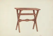 Wooden Table, c. 1953. Creator: Hal Blakeley