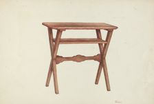 Wooden Table, c. 1953. Creator: Hal Blakeley