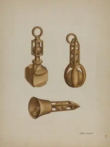 Wooden Toys, 1935/1942. Creator: Rex F Bush
