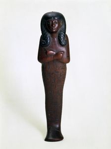 Wooden ushabti figurine of Mutry, Ancient Egyptian, 16th or 15th century BC