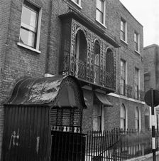 Wooden verandah, Camden Town, London, 1955-1965. Artist: John Gay