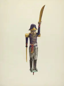 Wooden Whirligig, c. 1942. Creator: Laura Bilodeau
