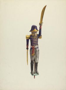 Wooden Whirligig, c. 1942. Creator: Laura Bilodeau