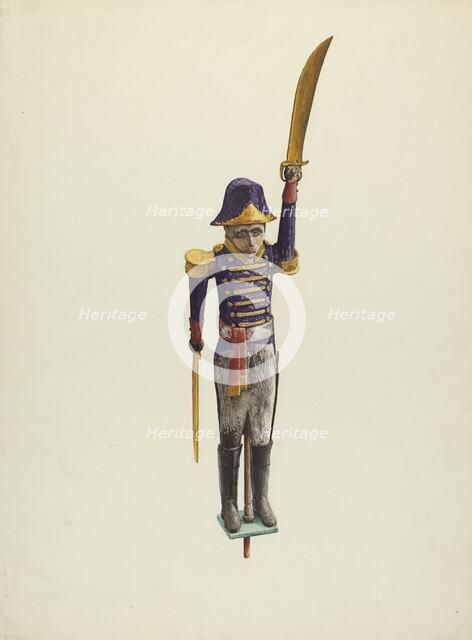 Wooden Whirligig, c. 1942. Creator: Laura Bilodeau.