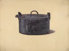 Wooden Work Box, c. 1937. Creator: Max Soltmann